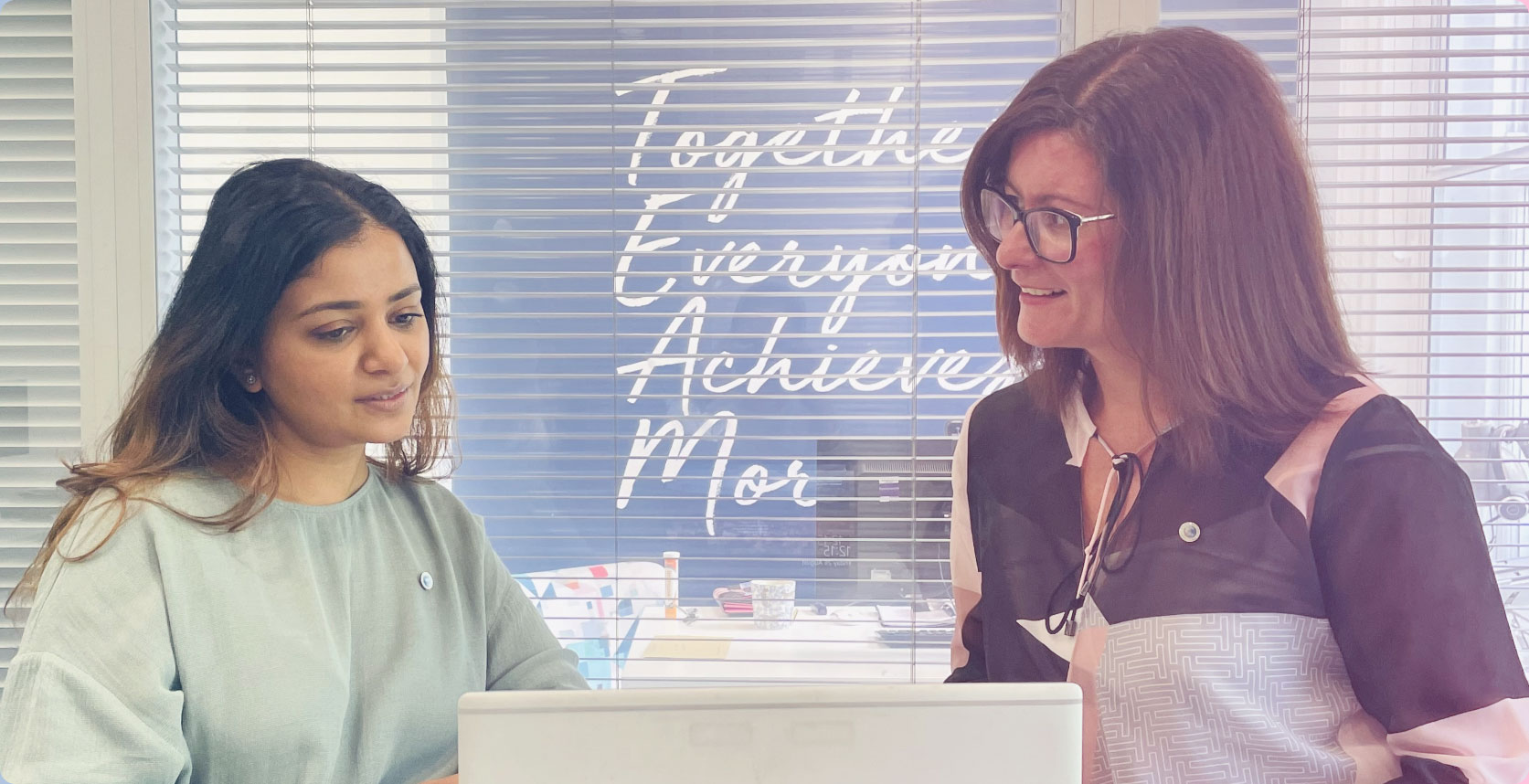 Image of 2 women in an office