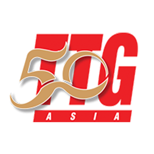 Logo featuring red letters "5TG" with a stylized gold "50" design overlaid and the word "Asia" below it, celebrating sustainability awards.